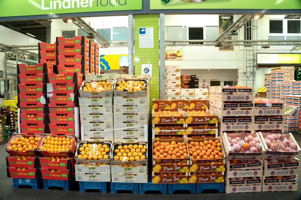 Im Frankfurter Frische Center bietet Lindnerfood einen Großteil seines täglichen Angebots.